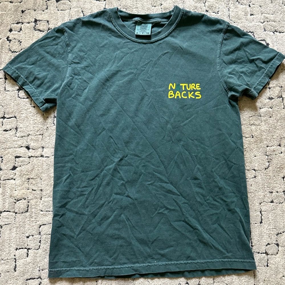 Nature Backs Limited Edition Meridian evergreen t-shirt